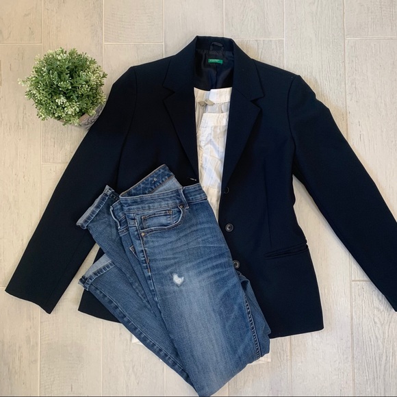 United Colors Of Benetton Jackets & Blazers - United Colors of Benetton Navy Blazer